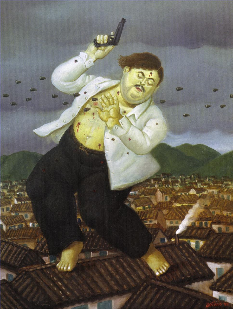 Décès de Pablo Escobar Fernando Botero Peintures à l'huile
